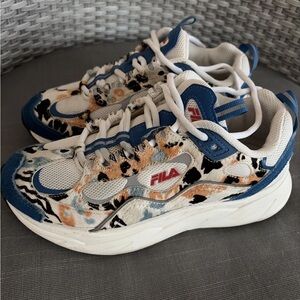 FILA Trigate Shoes Women's Size 7 Real Dyed Horse Fur